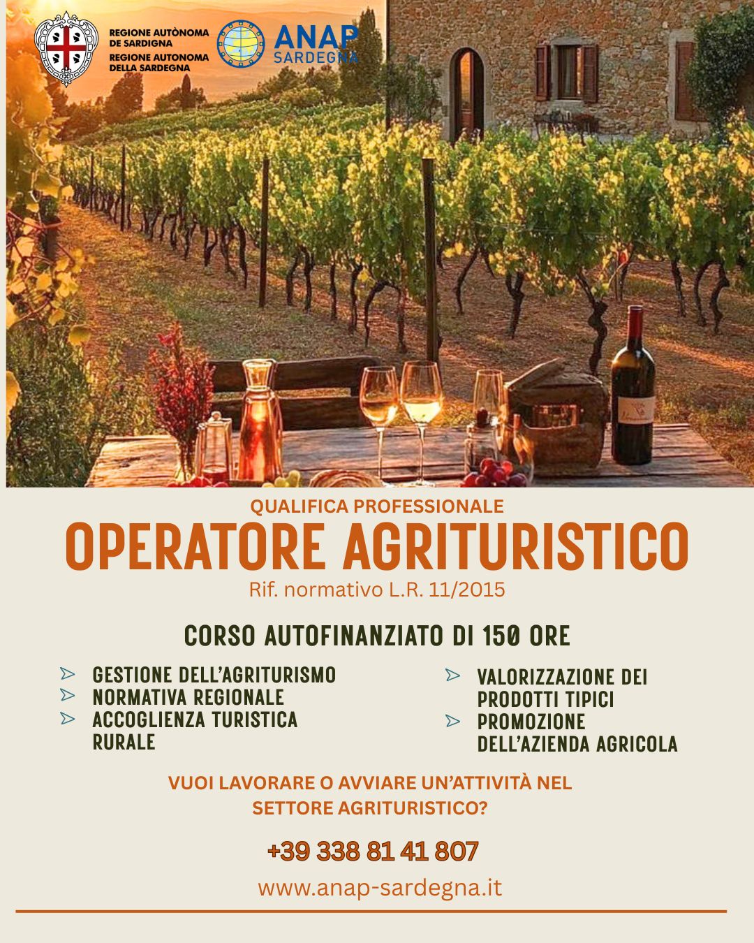 OPERATORE AGRITURISTICO